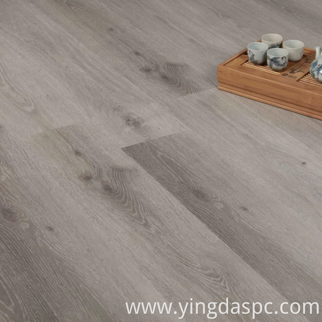 Waterproof Vinyl Floor with Gradient Light Grey Color